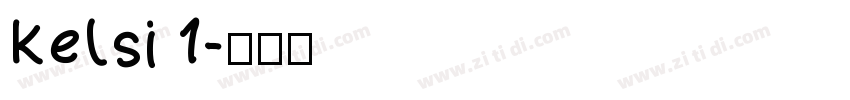 Kelsi 1字体转换